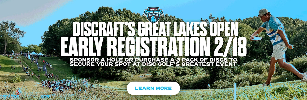 Discraft Great Lakes Open Early Registration Graphic