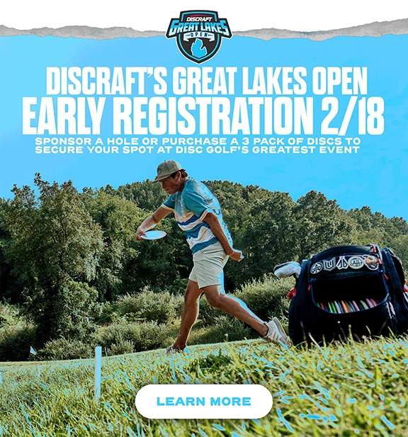 Discraft Great Lakes Open Early Registration Graphic